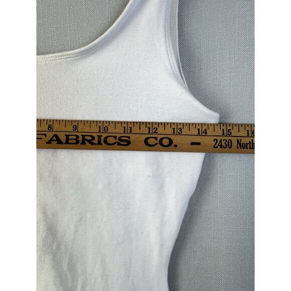 Vintage 90s Gilda Marx California Body Unitard Women Large White Workout Aerobic - Picture 3 of 11